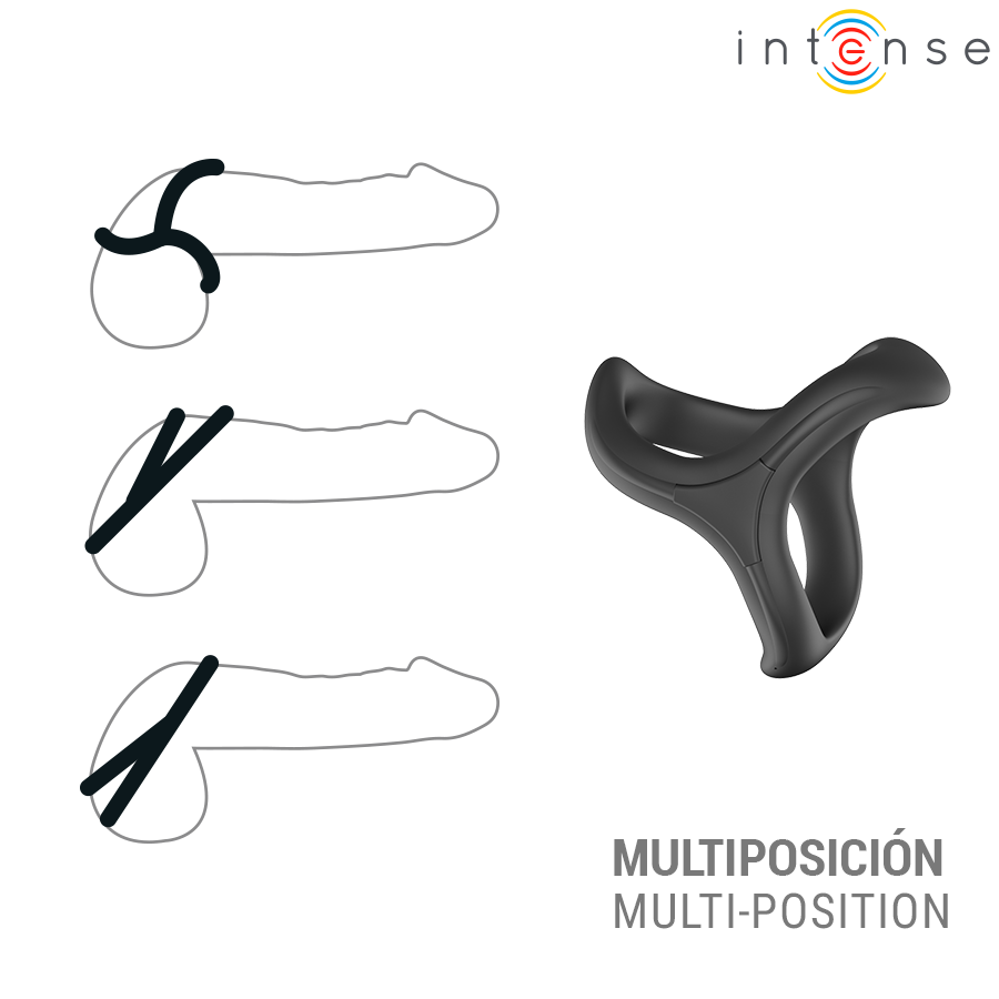 Intense Alfie Anello per Pene Triplo Curvo Modello 6 – immagine 3