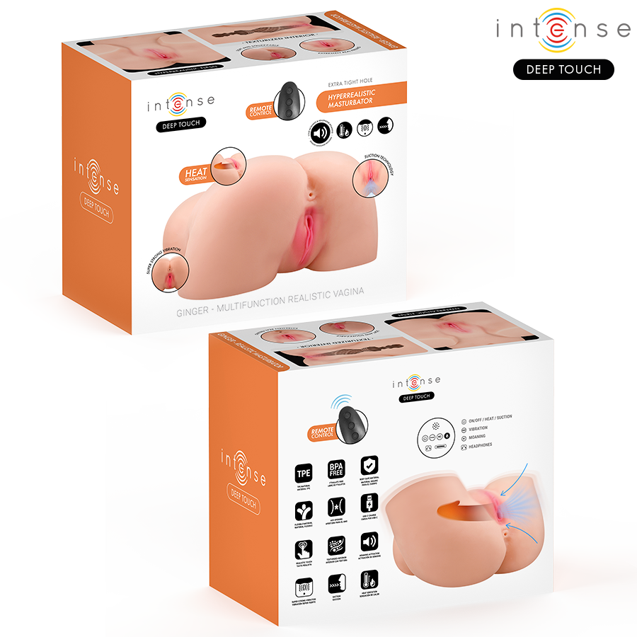 Intense Deep Touch Ginger Masturbatore Vaginale con Aspirazione Calore Vibrazione e Voce 5,3 kg – immagine 3