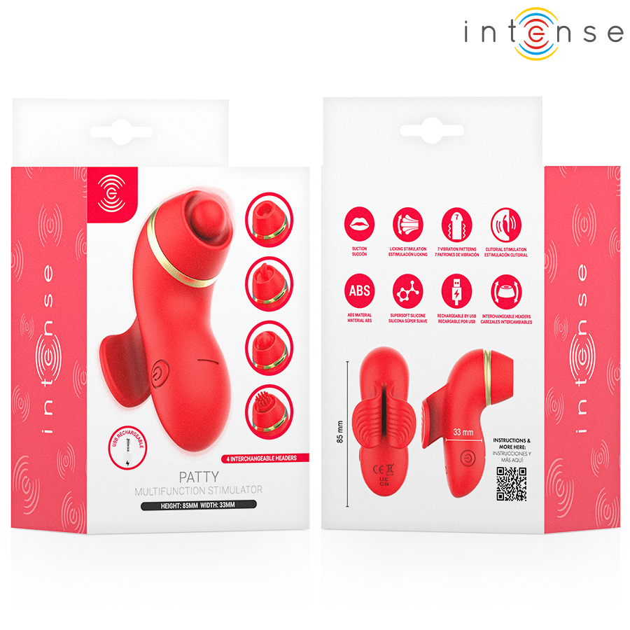 Intense Patty Stimolatore con 4 Testine Intercambiabili – immagine 10