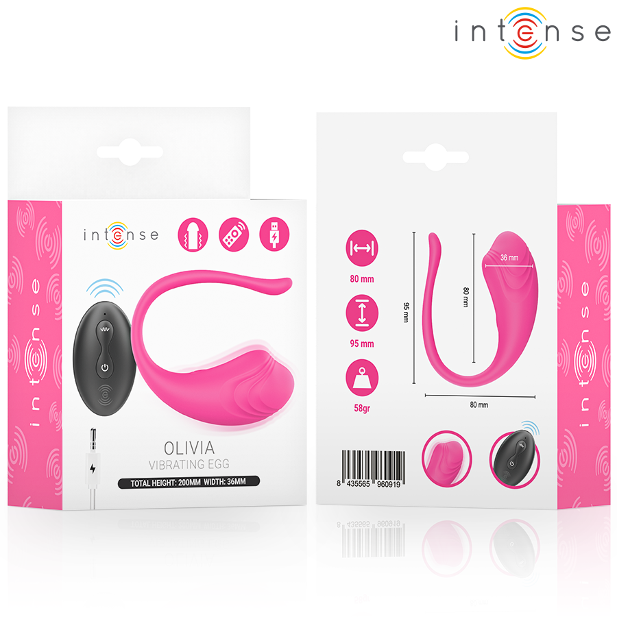 Intense Olivia Ovetto Vibrante con Telecomando Rosa – immagine 4