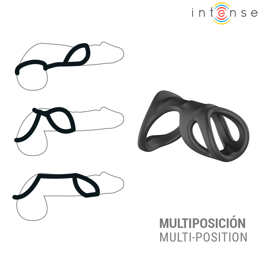 Intense Liam Doppio Anello per Pene con Estensione Modello 7 – immagine 3