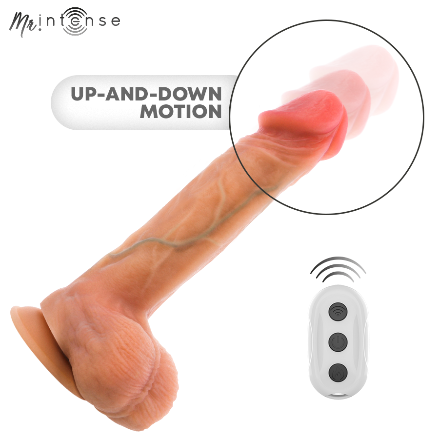 MR Intense Logan Dildo Vibrante con Spinta, Calore e Telecomando 20 cm – immagine 6