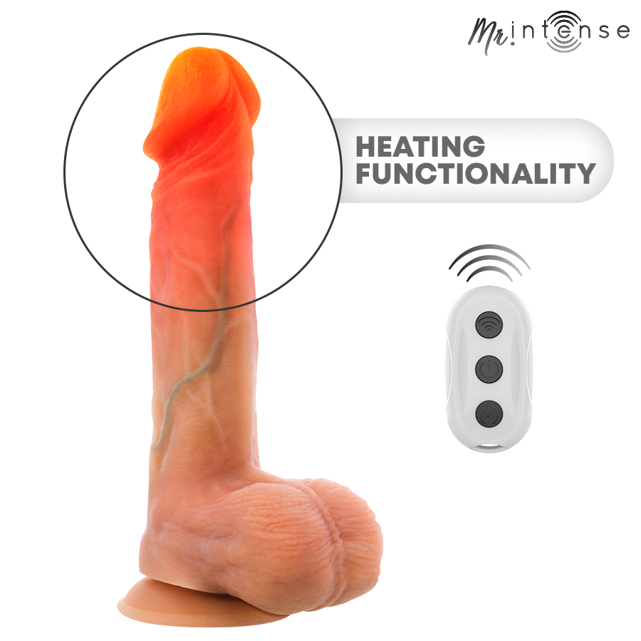MR Intense Logan Dildo Vibrante con Spinta, Calore e Telecomando 20 cm – immagine 8
