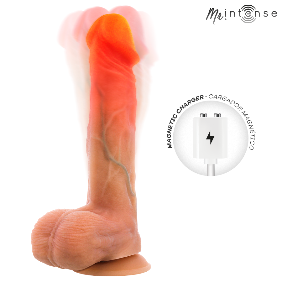 MR Intense Logan Dildo Vibrante con Spinta, Calore e Telecomando 20 cm – immagine 2