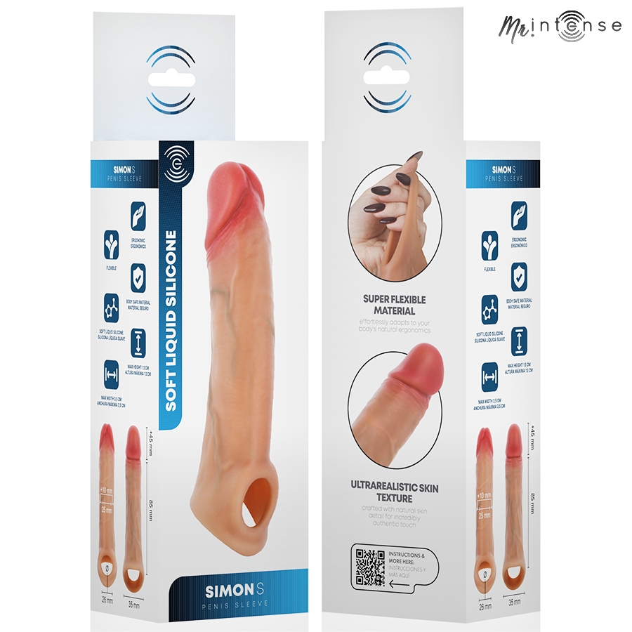 Mr Intense Simon S Guaina per Pene in Silicone Liquido 13 cm – immagine 5