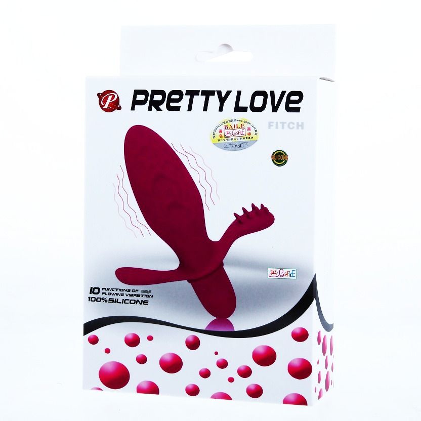 Pretty Love Fitch Vibratore con Stimolatore Clitoride e Perineo