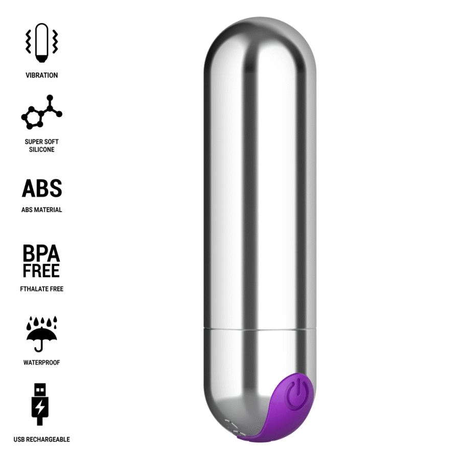 Intense Karen Mini Bullet Vibrante Ricaricabile Argento – immagine 2