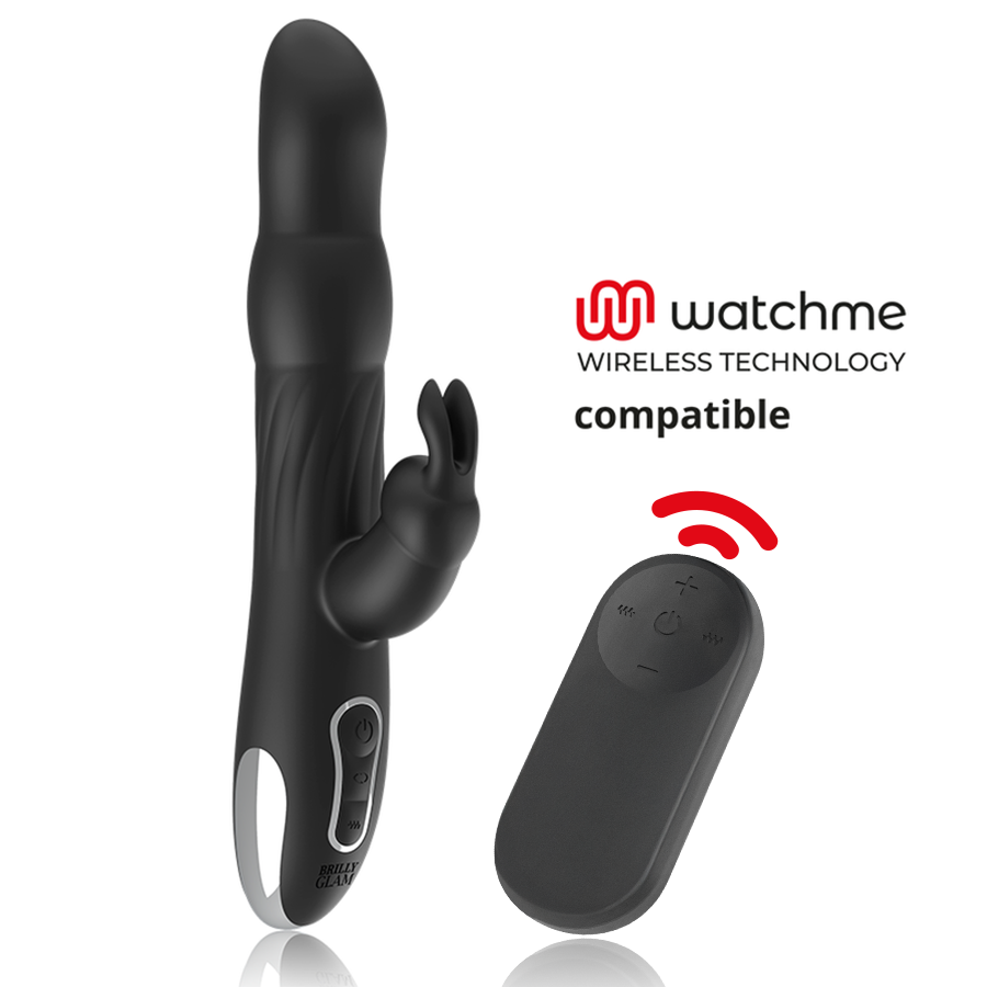 Brilly Glam Moebius Vibratore Rabbit Rotante con Telecomando WatchMe