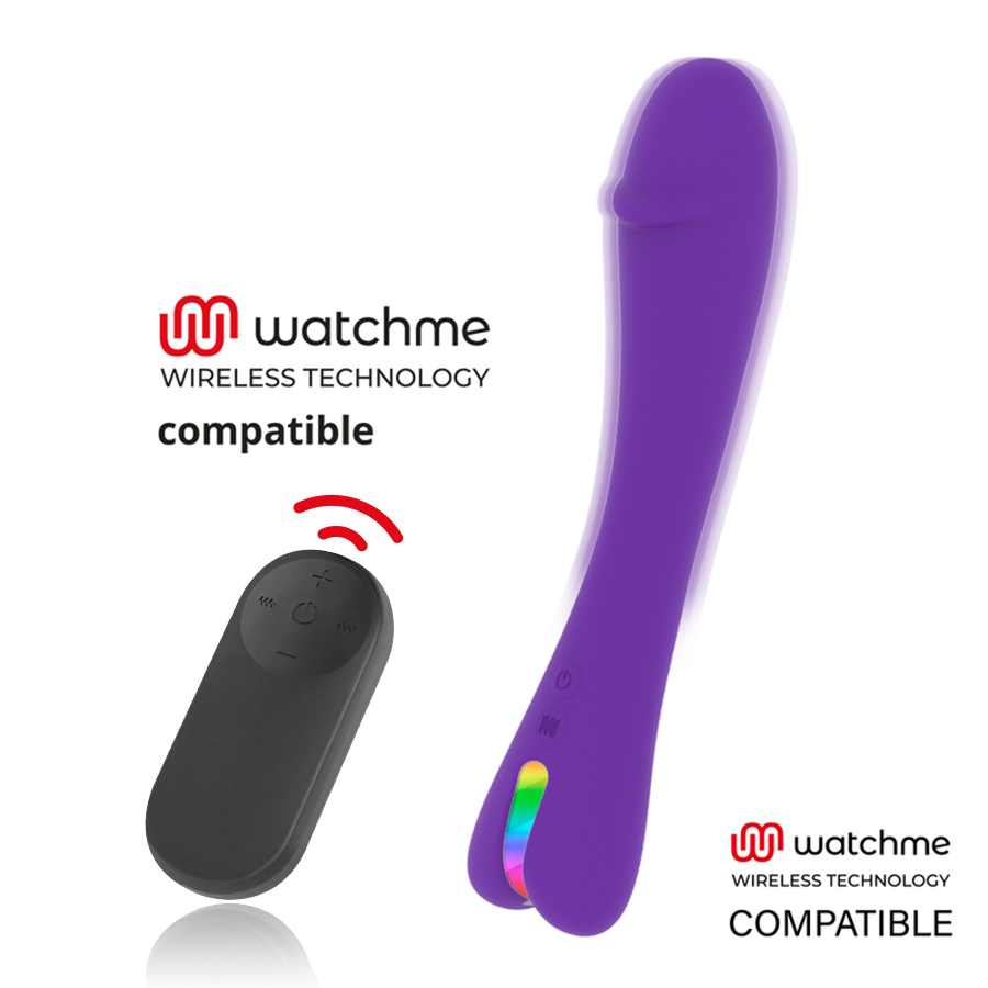 Mr. Boss Enzo Vibratore con Telecomando WatchMe Viola