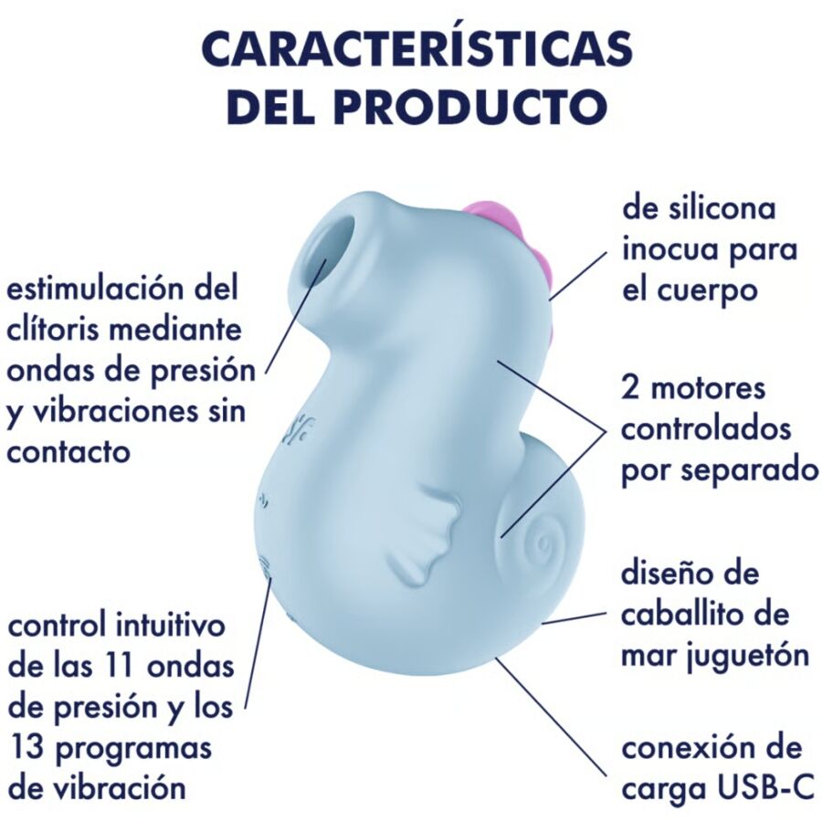 Satisfyer Sea Pony Vibratore a Doppia Stimolazione Con Onde d'aria – immagine 4