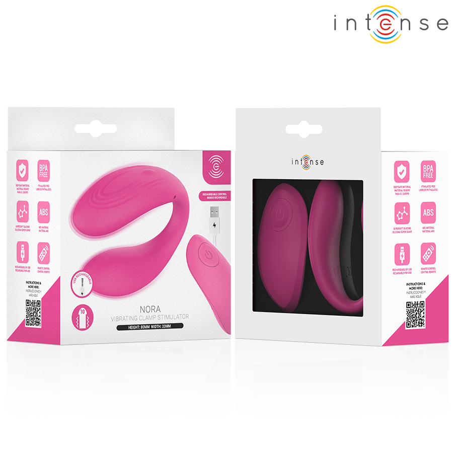 Intense Nora Stimolatore Vibrante a Morsetto Rosa – immagine 6