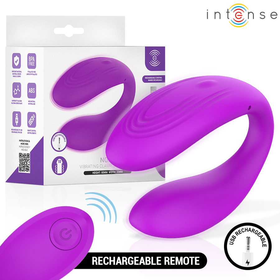 Intense Nora Stimolatore Vibrante a Morsetto Viola – immagine 2