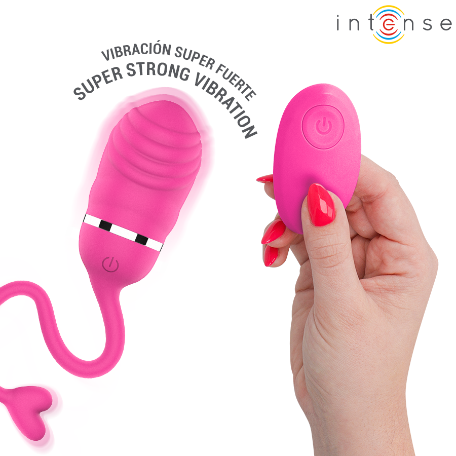 Intense Sookie Ovetto Vibrante Scanalato con Telecomando Rosa – immagine 3