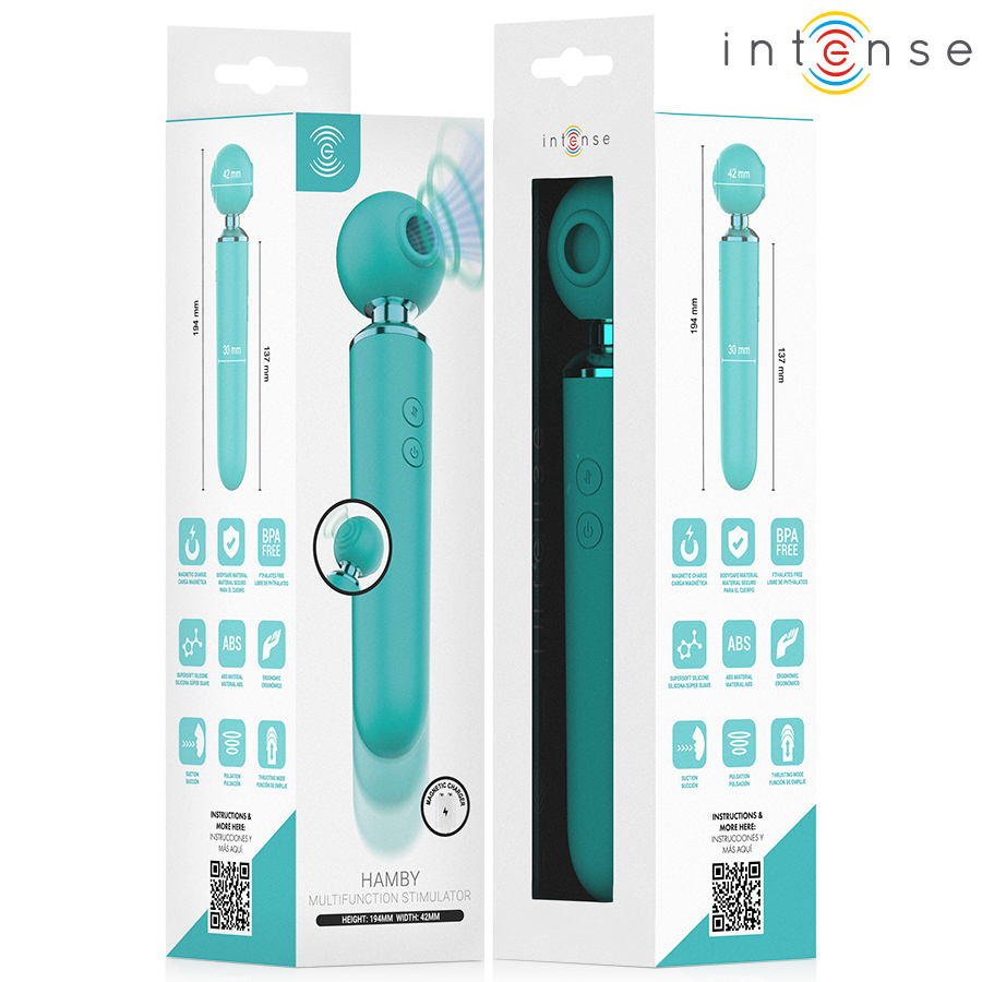 Intense Hamby Stimolatore Multifunzione con Aspirazione e Vibrazione – immagine 10