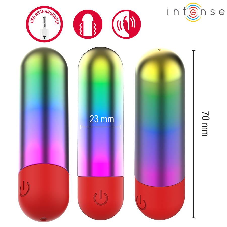Intense Debbie Bullet Vibrante per Clitoride Arcobaleno – immagine 4