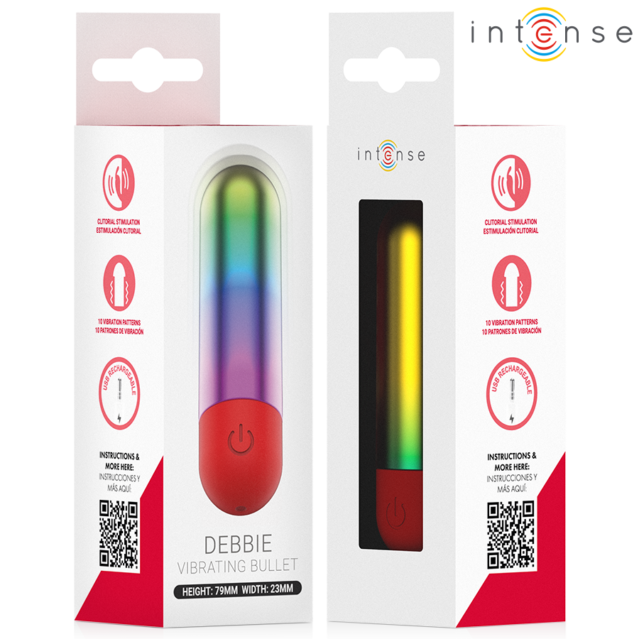 Intense Debbie Bullet Vibrante per Clitoride Arcobaleno – immagine 6