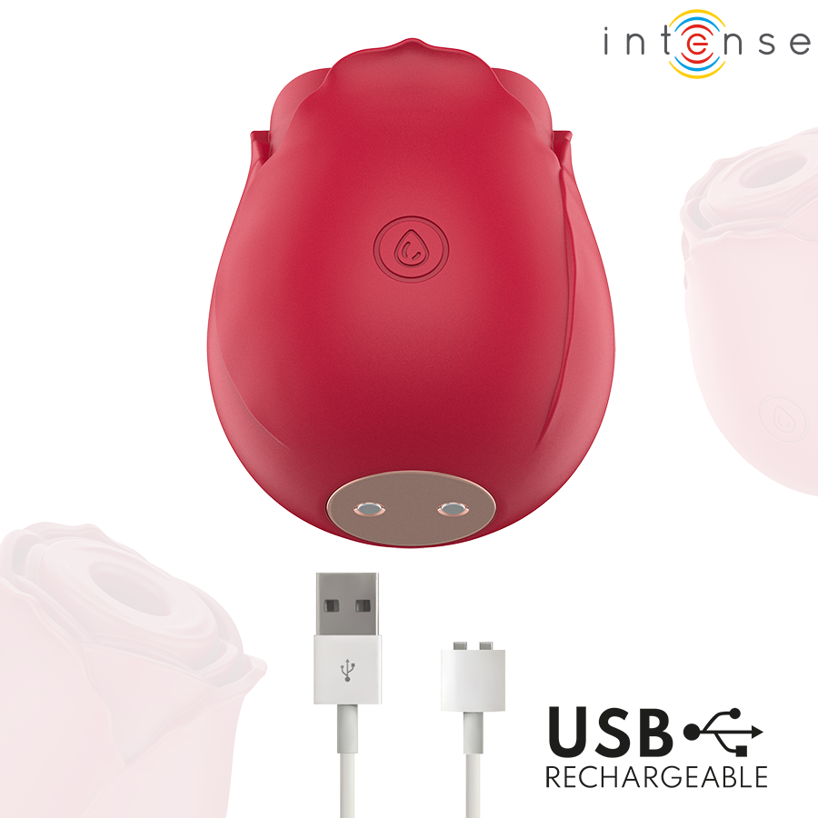 Intense Camellia Stimolatore Clitorideo ad Aspirazione a Rosa Bordeaux – immagine 5