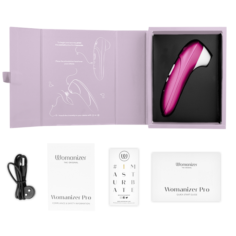 Womanizer Pro Stimolatore Clitorideo Pleasure Air con Vibrazione Rosa – immagine 6