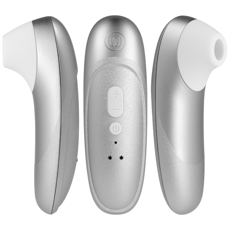 Womanizer Pro Stimolatore Clitorideo Pleasure Air con Vibrazione Argento e Grigio – immagine 4