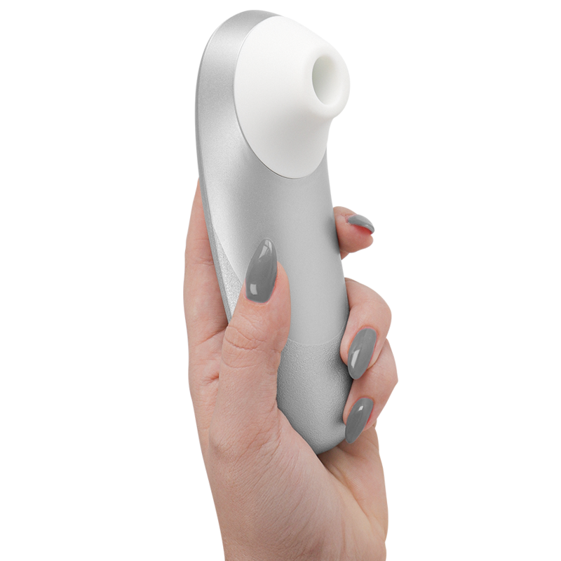 Womanizer Pro Stimolatore Clitorideo Pleasure Air con Vibrazione Argento e Grigio – immagine 6