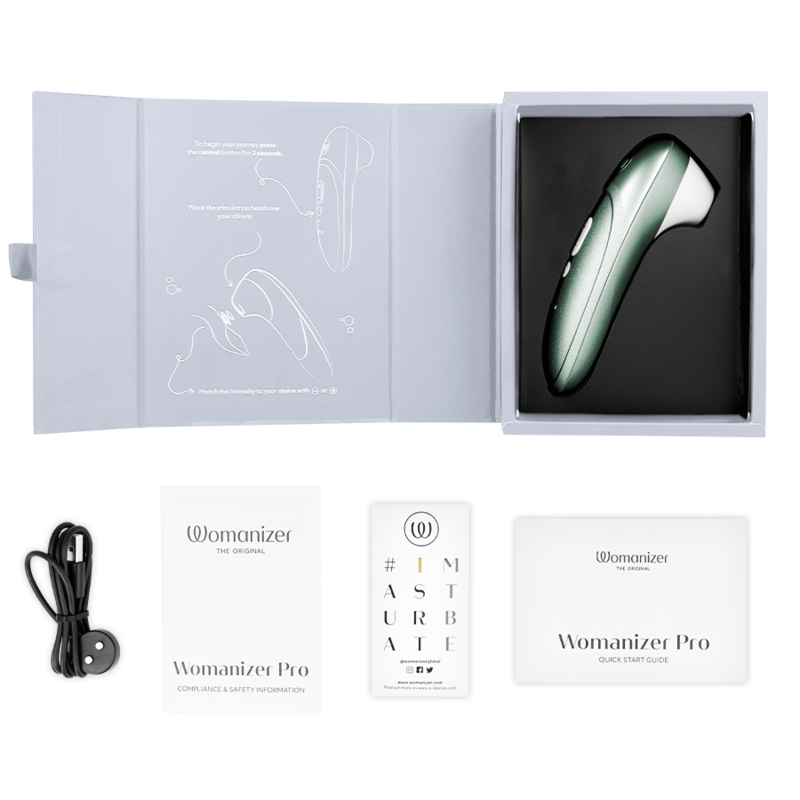 Womanizer Pro Stimolatore Clitorideo Pleasure Air con Vibrazione Verde Salvia – immagine 6