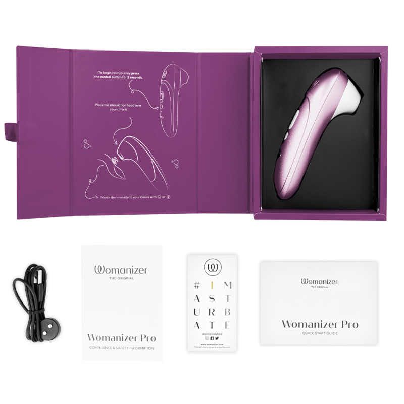 Womanizer Pro Stimolatore Clitorideo Pleasure Air con Vibrazione Lilla – immagine 6
