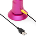 ROMP Jiggle vibratore a spinta su e giù con ventosa rosa – foto 7