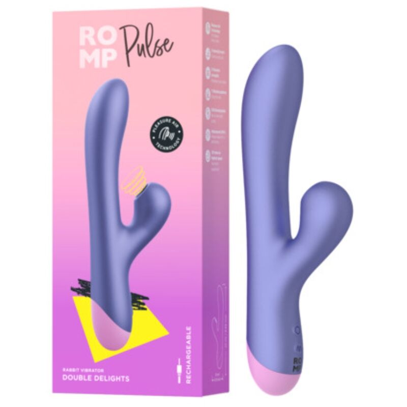 ROMP Pulse Stimolatore Clitorideo ad Onde di Pressione Blu – immagine 12
