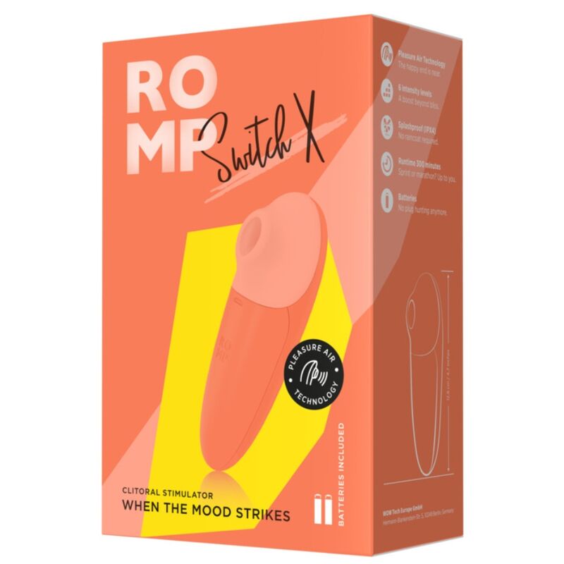 Romp Switch X Stimolatore Clitorideo 6 Livelli Arancione – immagine 4