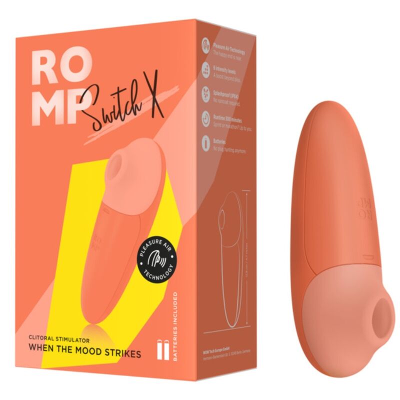 Romp Switch X Stimolatore Clitorideo 6 Livelli Arancione – immagine 5