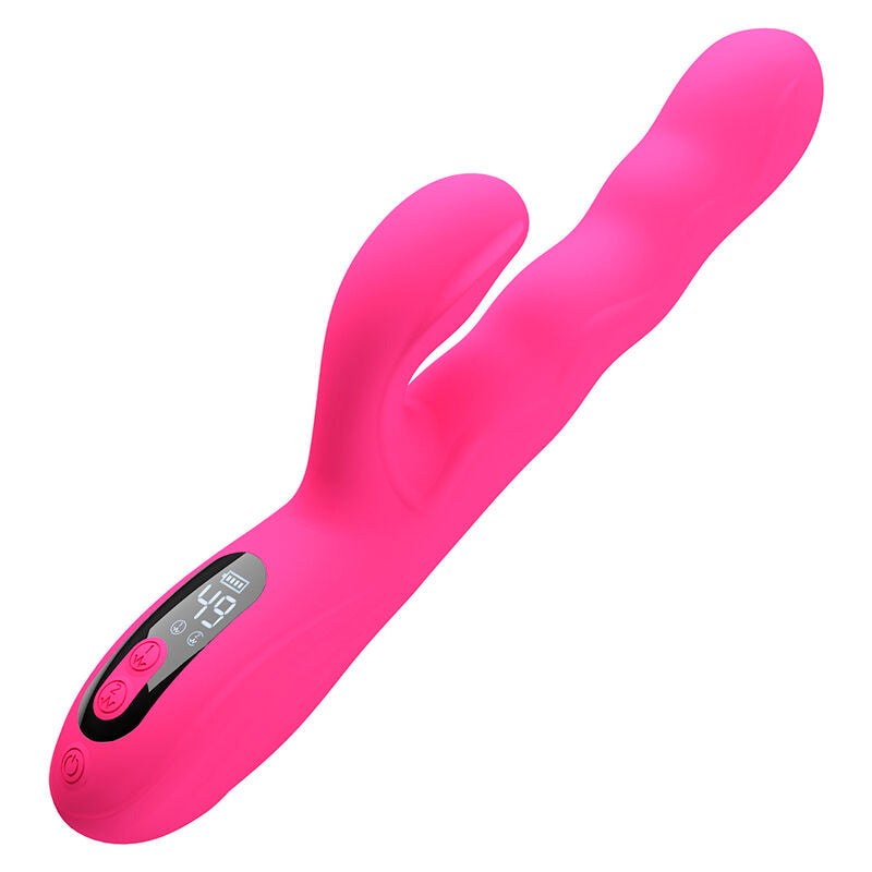Pretty Love Winter Vibratore Rabbit Multifunzione con Display LED Rosa – immagine 2