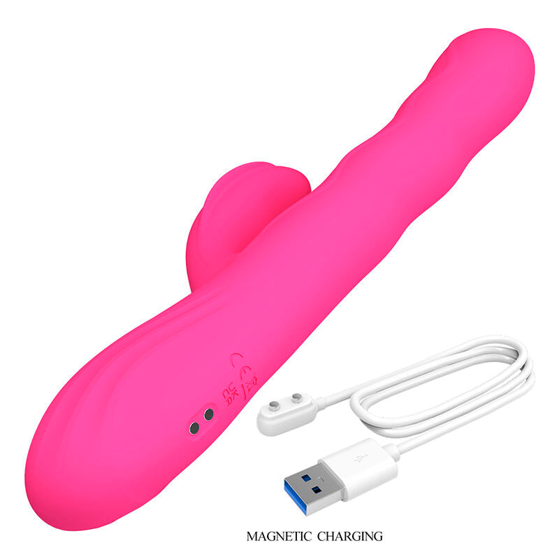 Pretty Love Winter Vibratore Rabbit Multifunzione con Display LED Rosa – immagine 9