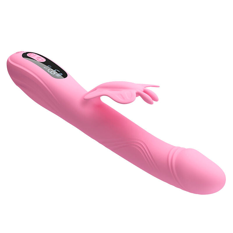 Pretty Love Bella Vibratore Rabbit con Stimolazione a Farfalla e LED Rosa – immagine 5