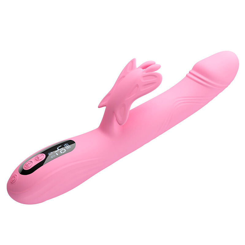 Pretty Love Bella Vibratore Rabbit con Stimolazione a Farfalla e LED Rosa – immagine 6