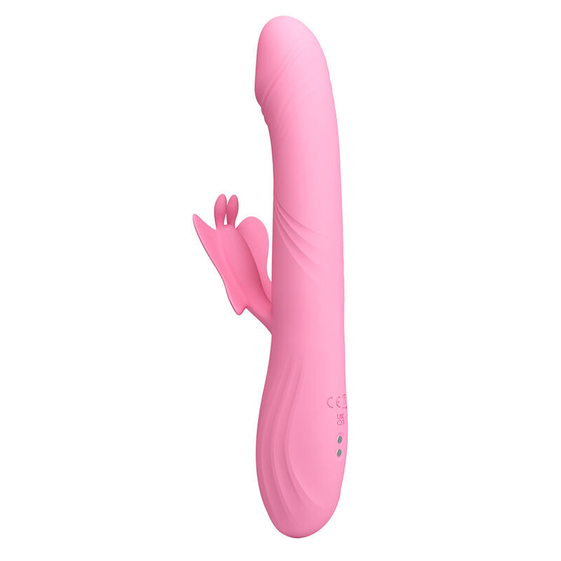 Pretty Love Bella Vibratore Rabbit con Stimolazione a Farfalla e LED Rosa – immagine 4