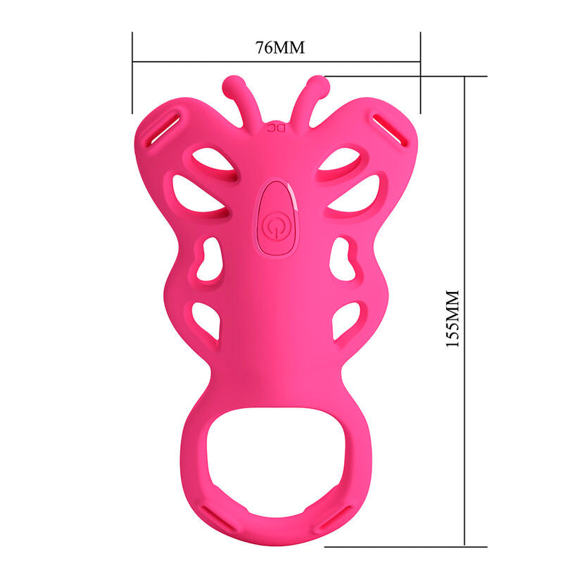 Pretty Love Butterfly Vibratore da Slip a Farfalla con App Rosa – immagine 7