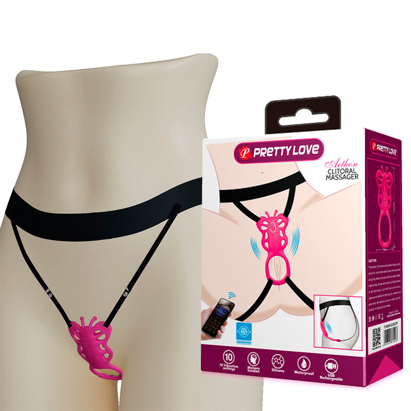 Pretty Love Butterfly Vibratore da Slip a Farfalla con App Rosa