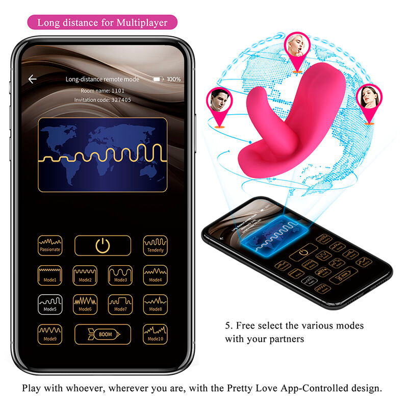 Pretty Love Hazelynn Massaggiatore 12 Funzioni con App Rosa – immagine 10