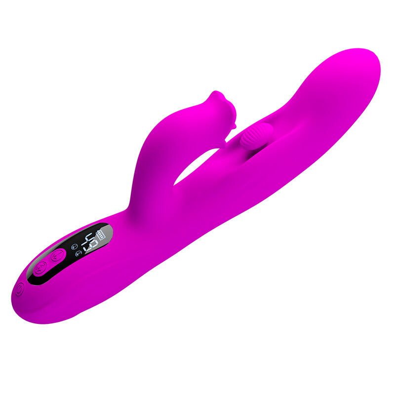 Pretty Love Yalanda Vibratore Rabbit Oscillante con Display LED Viola