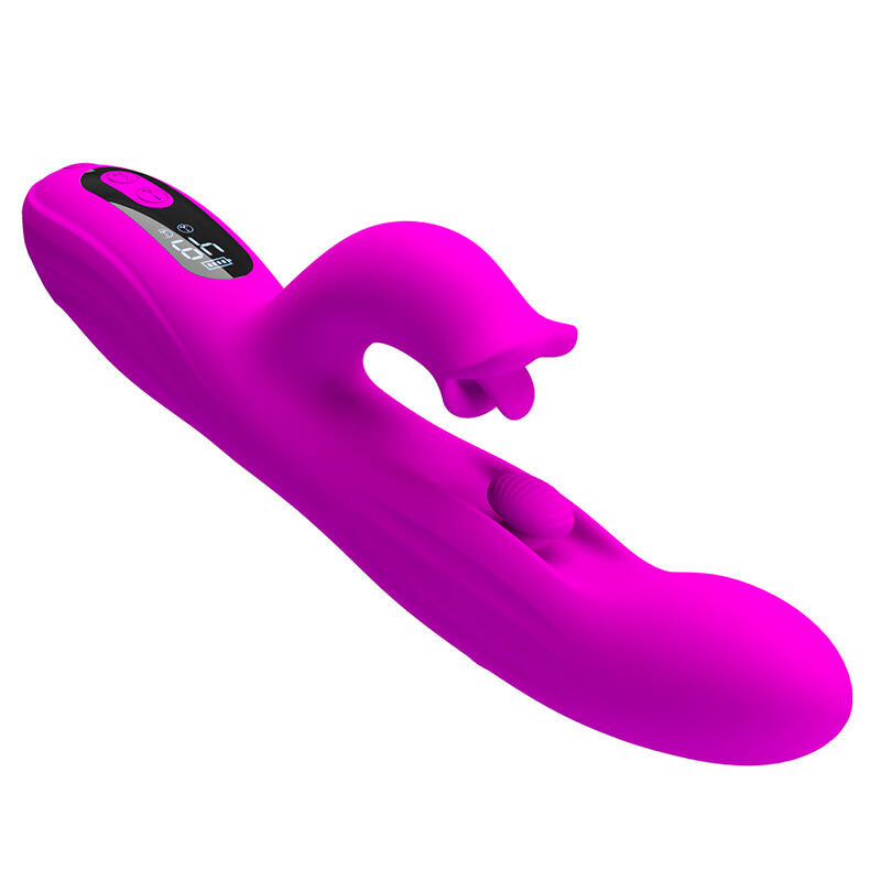 Pretty Love Yalanda Vibratore Rabbit Oscillante con Display LED Viola – immagine 6