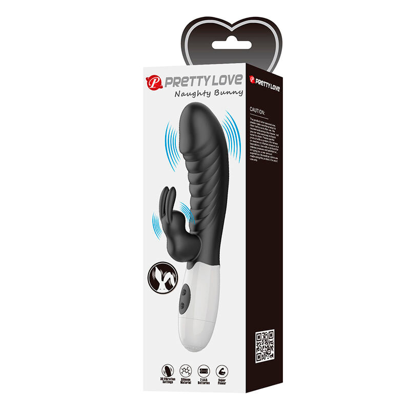 Pretty Love Naughty Bunny Vibratore Rabbit 30 Funzioni Nero – immagine 11