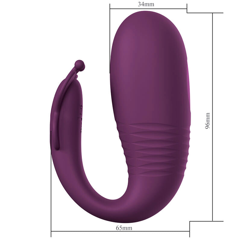 Pretty Love Klay Ovetto Vibrante a Spinta con App Viola – immagine 5