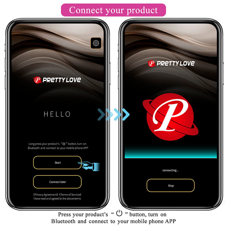Pretty Love Klay Ovetto Vibrante a Spinta con App Viola – immagine 9