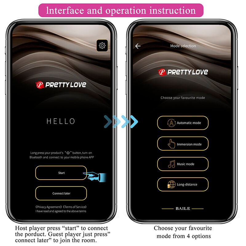 Pretty Love Klay Ovetto Vibrante a Spinta con App Viola – immagine 10