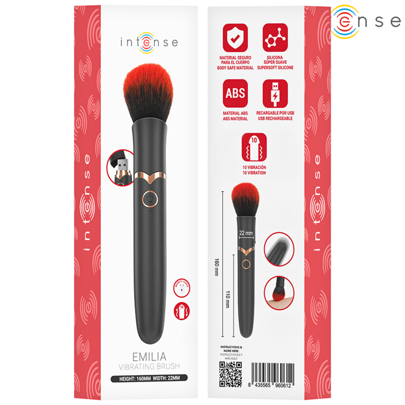 Intense Emilia Spazzola Vibrante 10 Vibrazioni 16 cm – immagine 7