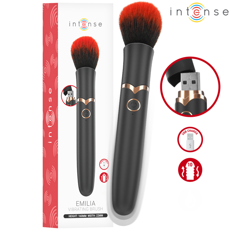 Intense Emilia Spazzola Vibrante 10 Vibrazioni 16 cm