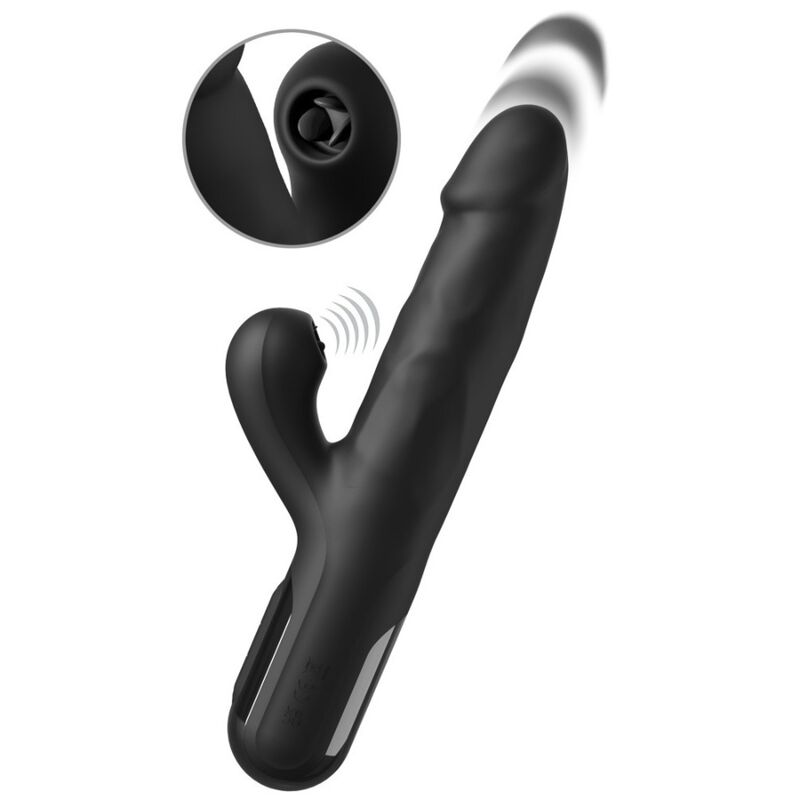 Fetish Fantasy Sonix Silicone Thruster Vibratore Rabbit con Spinta Nero – immagine 3