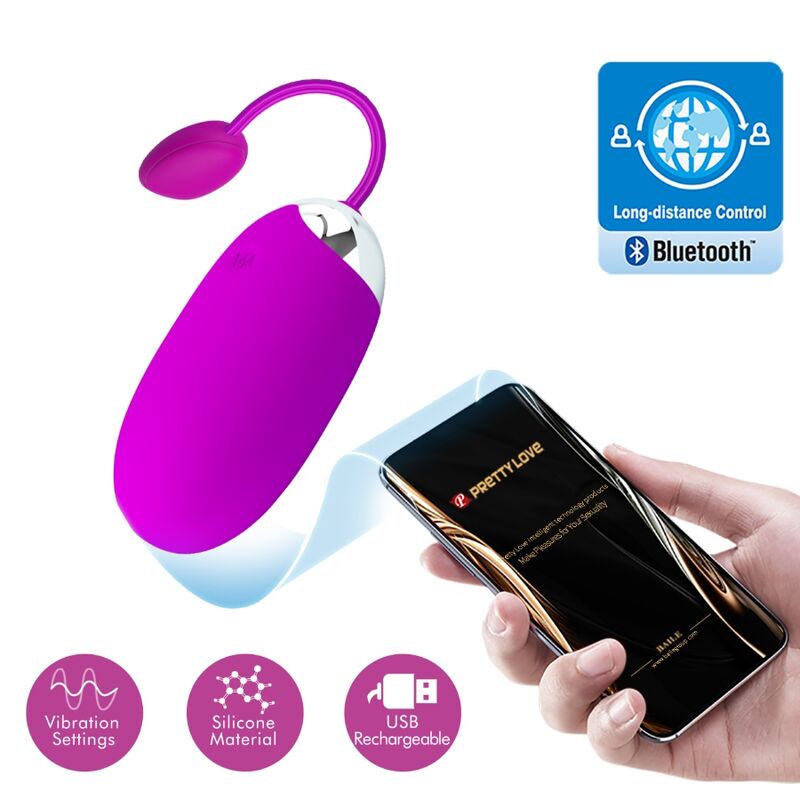 Pretty Love Abner Ovetto Vibrante con App Bluetooth