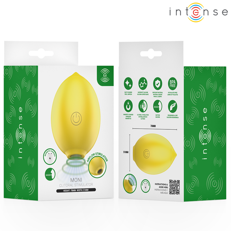 Intense Moni Stimolatore Clitorideo ad Aspirazione a Forma di Limone – immagine 9