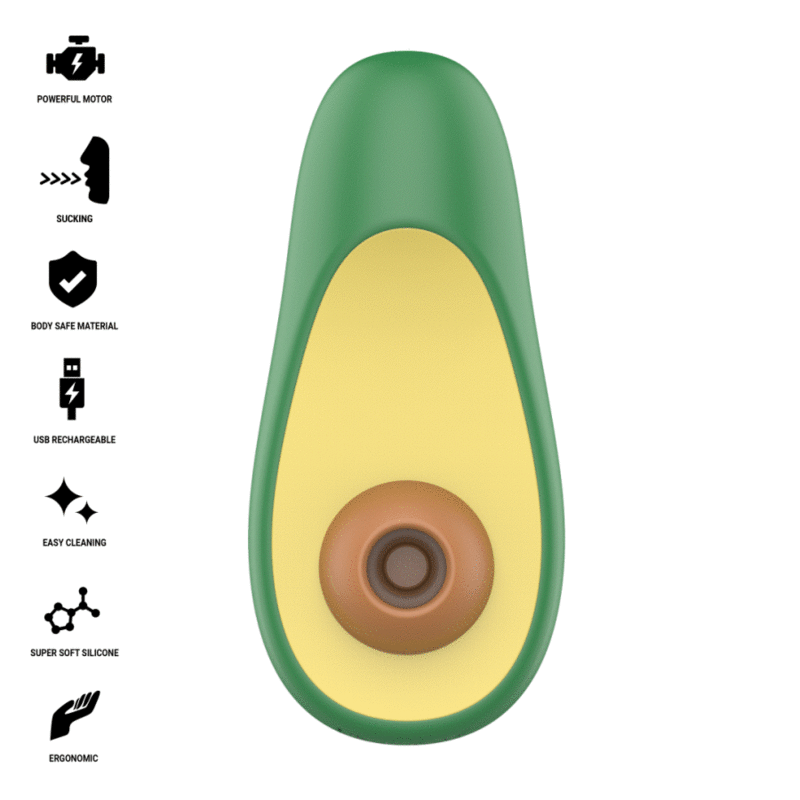 Intense Waki Stimolatore Clitorideo ad Aspirazione a Forma di Avocado